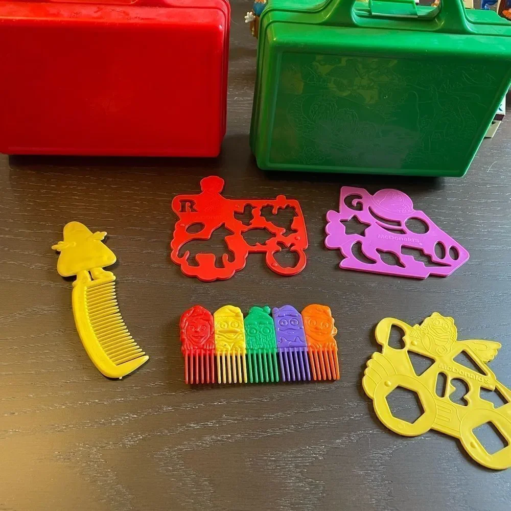 McDonald’s Bulletin Board Boxes Red and Green McDonald’s Combs Activity pieces